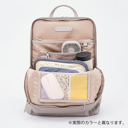 W&.Day/Night リッカ スクエアリュック ブラック