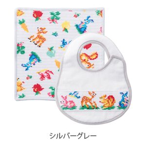 ティップトップフォレスト ハンカチ・スタイセット シルバーグレー