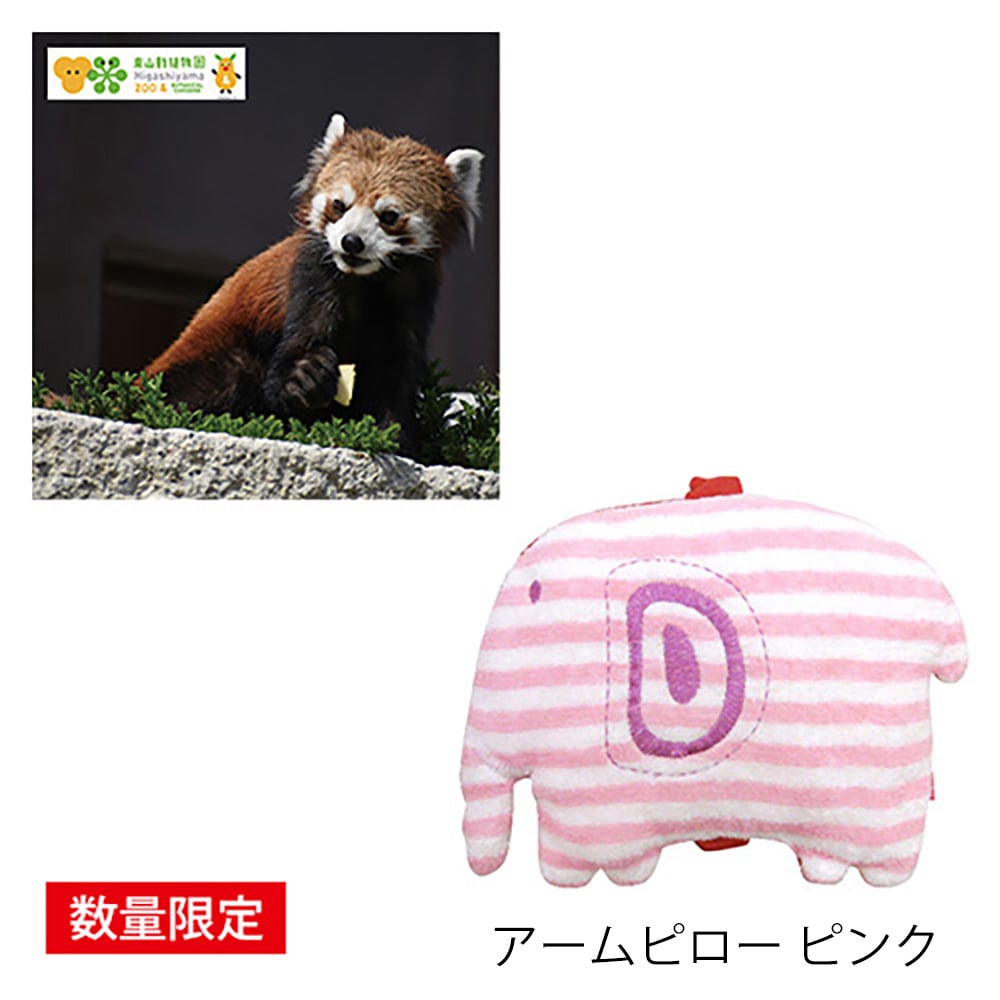 東山動植物園年間パスポート グッズ付き アームピロー ピンク