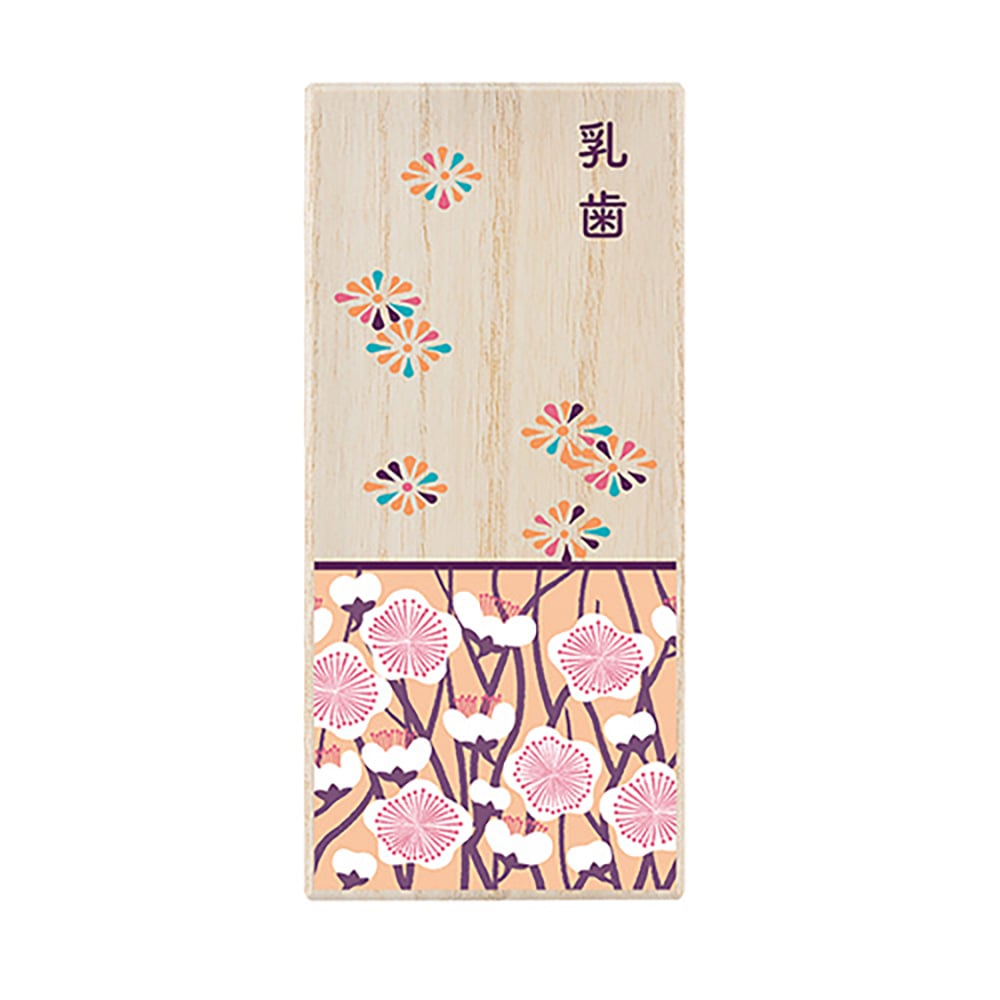 乳歯ケース ピンク・菊梅