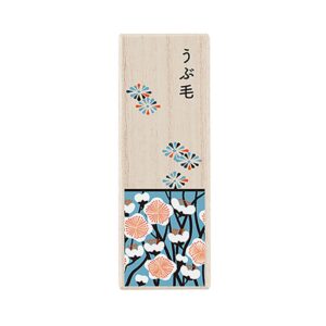 産毛ケース 水色・菊梅