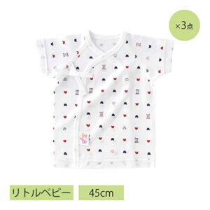 低出生体重児用短肌着3枚セット