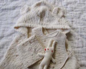 フード付バスタオル うさぎ