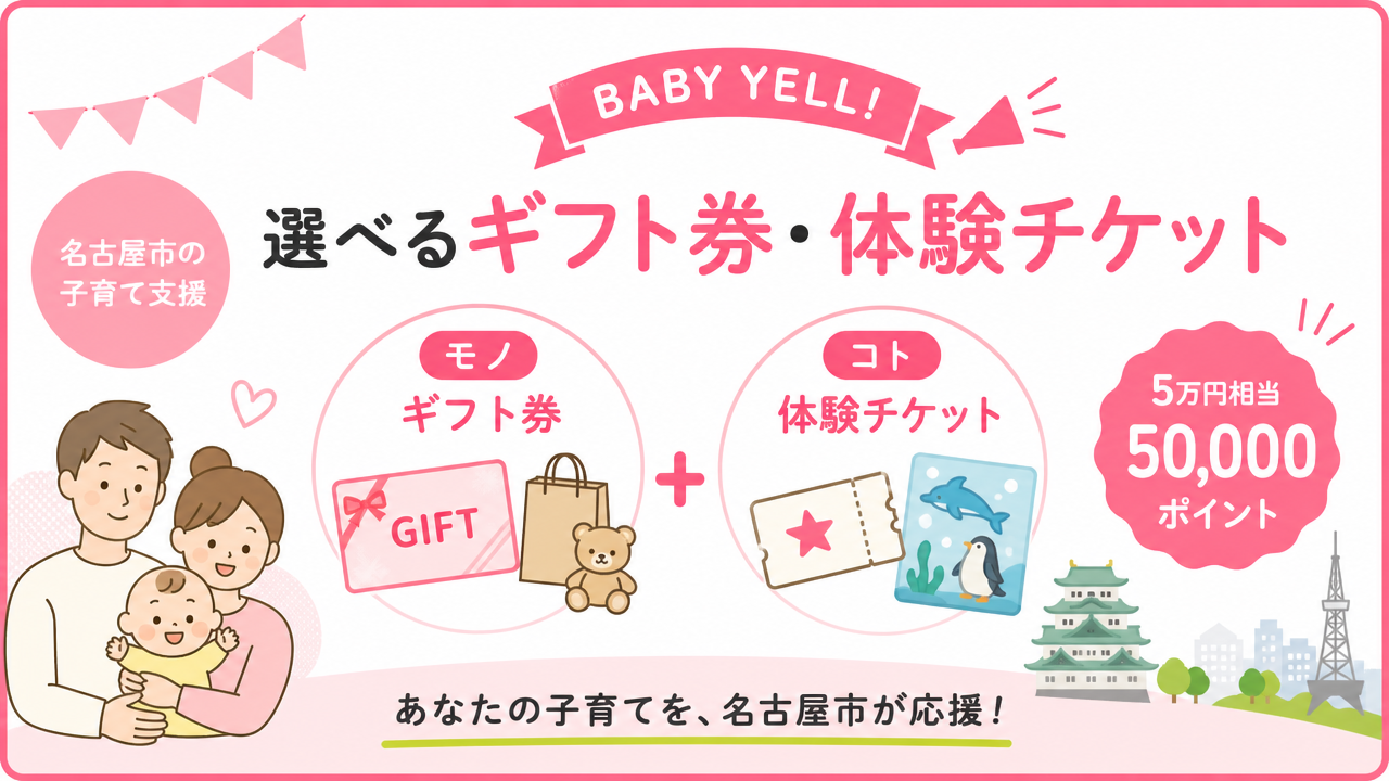 ベビーエール（BABY YELL!）のギフト券・体験チケットとは？の図解