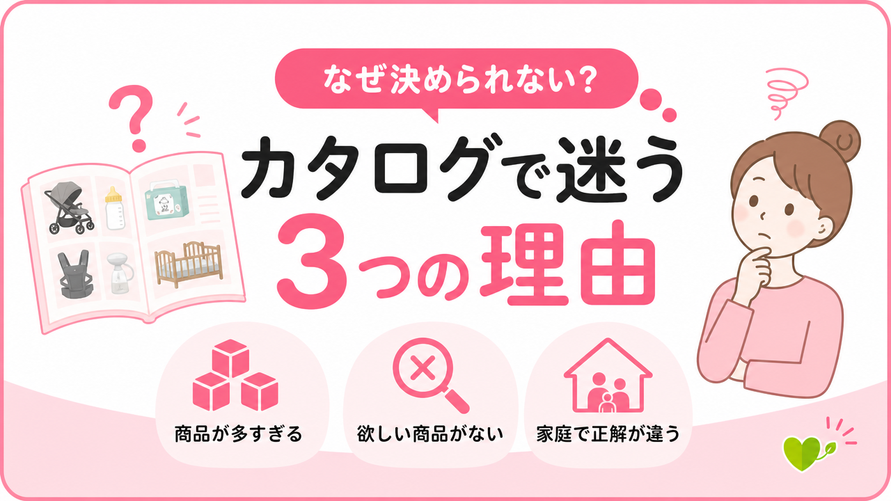 ベビーエールのカタログで“決まらない”理由とは？の図解
