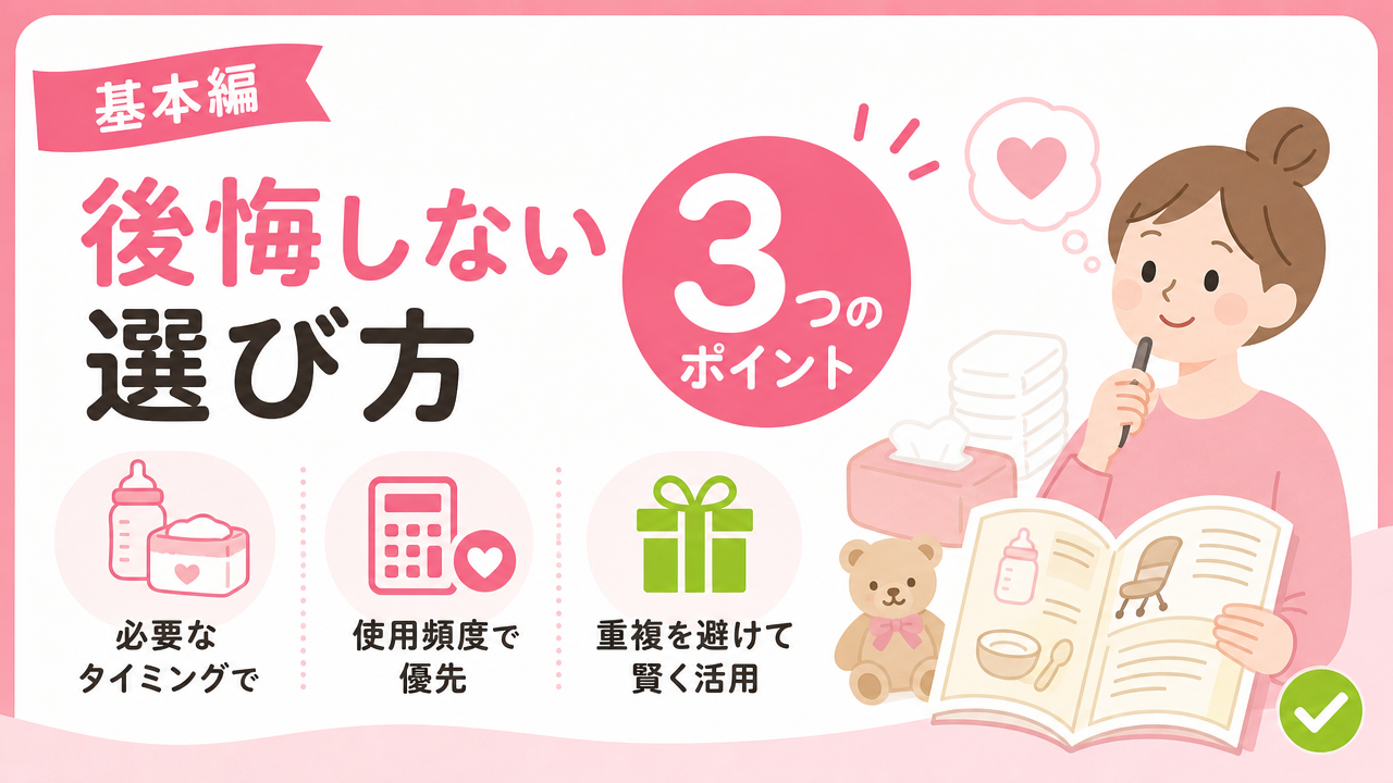 後悔しないカタログ商品の選び方【基本編】の図解